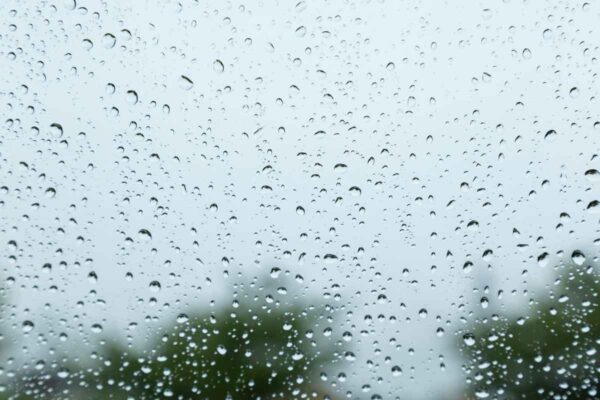 Storm proof glass protects a home from rain.