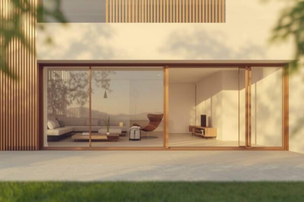 A condo has large clear glass windows, a potential trend in 2026.